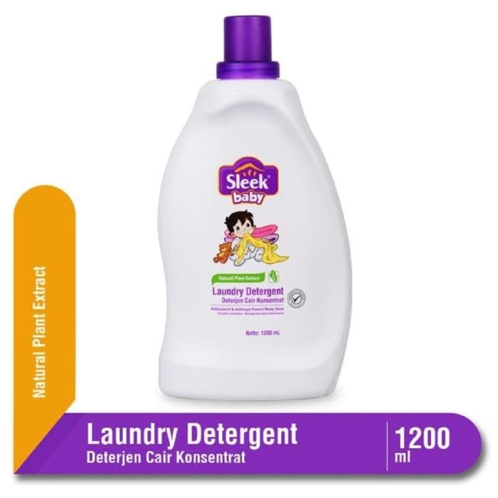 Gambar NEW PRODUCT SLEEK BABY LAUNDRY DETERGENT 1200ML KEMASAN BOTOL- dari Babystore. undefined Tokopedia