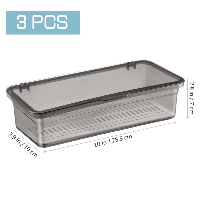 Gambar 3 Pcs Kitchen Appliances Silverware Organizer Utensil with Lid Simple dari basyar collecti undefined Tokopedia