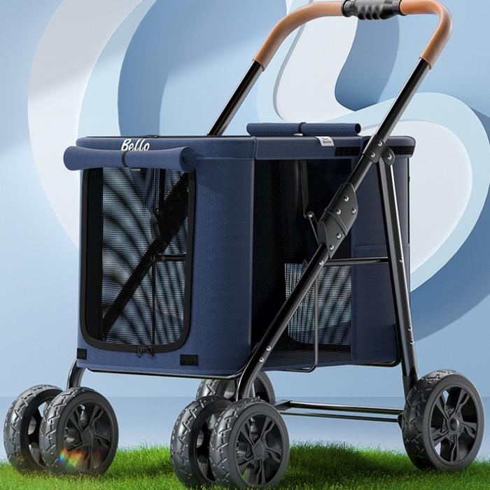 Gambar Eu Free Foldable Dog Strollers for Small Dogs Load Bearing 30kg for dari anjinshop undefined Tokopedia