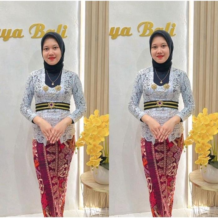 Gambar Setelan Kebaya Bali Sofia Versi Hijab - KODE D, S dari Faragrosir.ID undefined Tokopedia