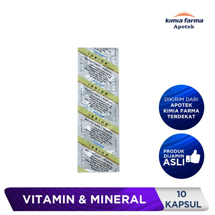 Jual INBION STRIP 10 KAPSUL / SUPLEMEN PENAMBAH DARAH / KIMIA FARMA ...