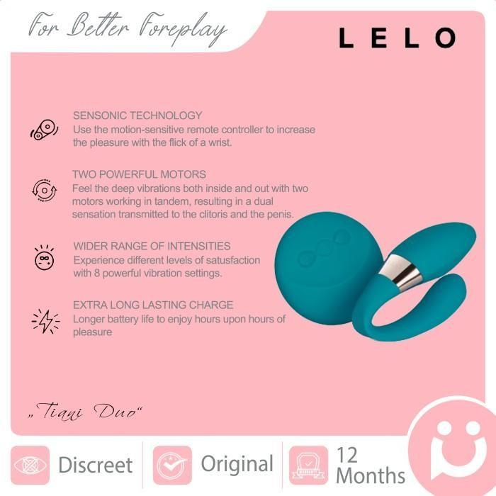 Gambar READY STOK- Sexy Toys Lelo Tiani Duo, Wearable Couple Vibrator With - Ocean Blue dari Taaku Market undefined Tokopedia