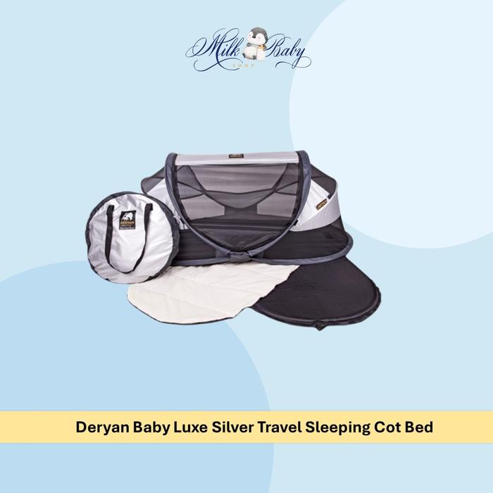 Gambar Deryan Baby Luxe - Travel Sleeping Cot Bed - Silver dari milkbabyonline undefined Tokopedia