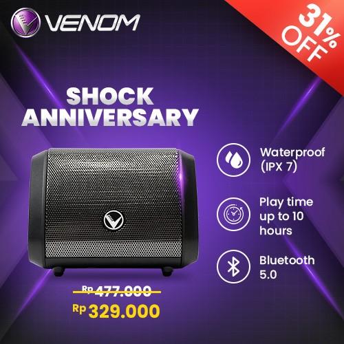 Gambar PROMO Venom Baby Gear VBG 1 Speaker Bluetooth Portable - Titanium dari Babah Audio undefined Tokopedia