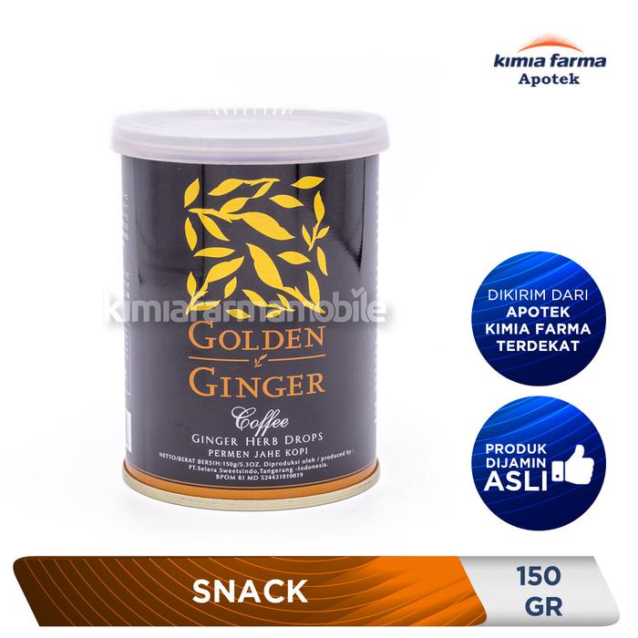 Gambar GOLDEN GINGER KOPI JAHE 150 GR / PERMEN / KIMIA FARMA dari Kimia Farma Apotek Maluku Papua OS undefined Tokopedia