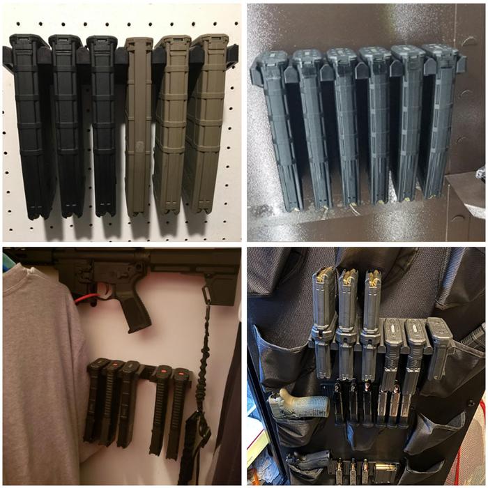 Gambar Tactical 6X Standard Magazine Rack Bracket AR15 PMAG Wall Mount Mag Holder Display Safe Storage for Hunting Airsoft Accessory dari Sinaran Alami undefined Tokopedia