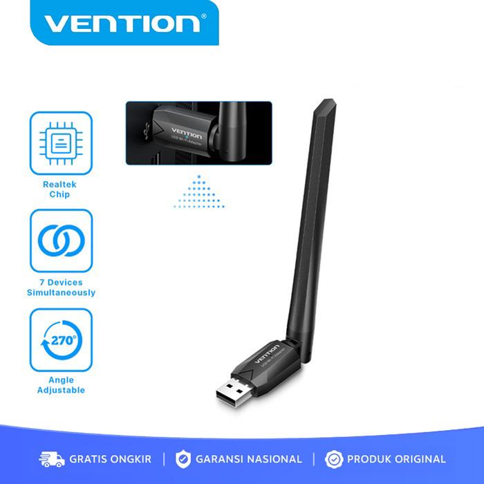 Gambar Vention Wireless USB Adapter Dongle WiFi Dual Band Antena - KDT dari Rans-Tekno undefined Tokopedia