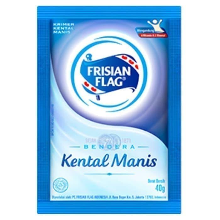 Gambar SUSU KENTAL MANIS BENDERA FRISIAN FLAG PUTIH | COKLAT 40GR ISI 6 - Susu Putih dari pangan murah jogja undefined Tokopedia