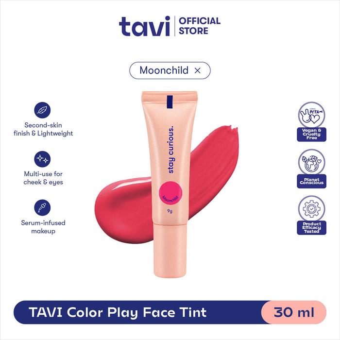 Gambar [NEW] TAVI Color Play Face Tint 9g (Serum Infused Blush & Highligt - MOONCHILD dari Kado Grosir undefined Tokopedia
