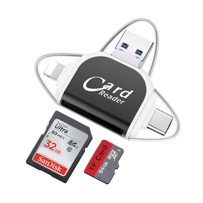 Gambar 3-in-1 USB Type C / SD Card Memory Card Read dan PC Laptop Smartphone Tablet Adapter Flash Drive Card Reader Data Reader/ Pembaca kartu multifungsi/ Pembaca kartu seluler - hitam dari shop09876 undefined Tokopedia