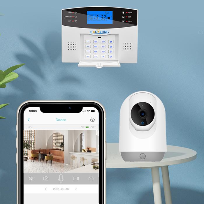 Gambar CN Tuya WiFi Smart Home Alarm System GSM Security Burglar Alarms dari jabl undefined Tokopedia