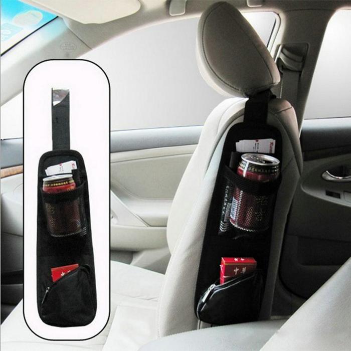 Gambar Tas Gantung Kursi Mobil Car Seat Side Storage Tas Organizer Jok Mobil - Hitam dari Ruma Ada undefined Tokopedia