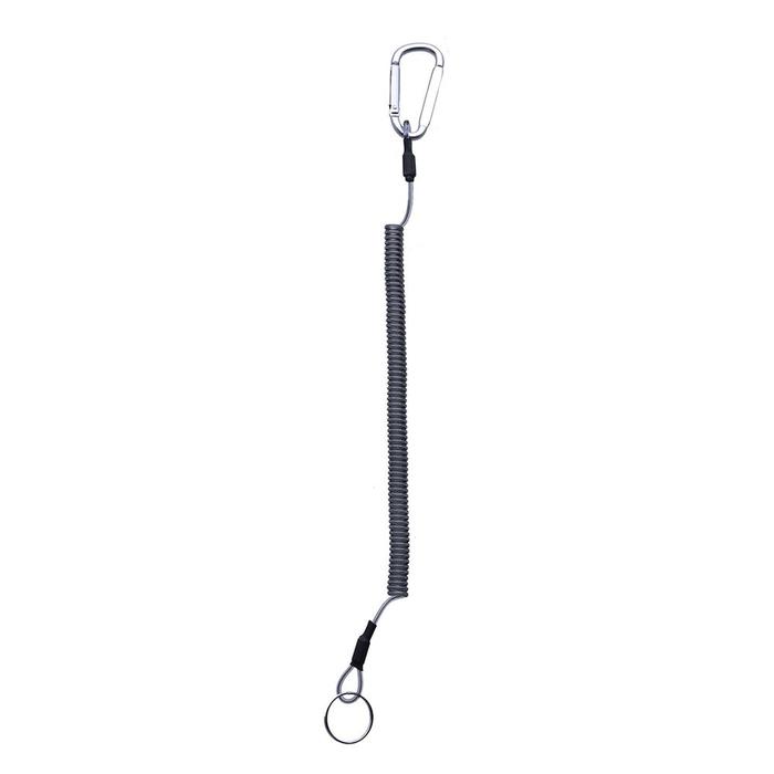 Gambar Hotsale FENGIA Tackle Secure Security Wire Camping Retractable Boating Elasticlost Rope Lanyard Carabiner Fishin dari DODI DOGER undefined Tokopedia