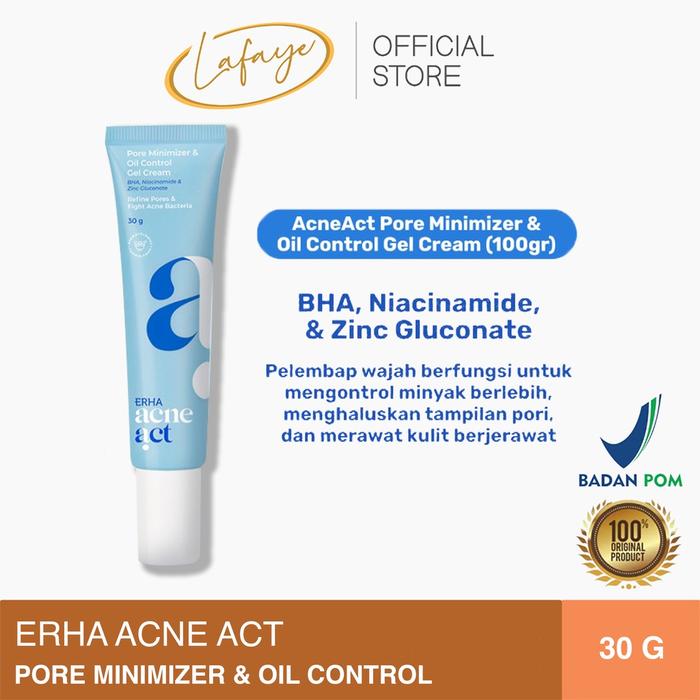 Gambar New Arrival ERHA AcneAct Pore Minimizer & Oil Control Gel Cream - Moisturizer Pelembab Wajah Berminyak Terbatas dari StyleSparkleda undefined Tokopedia