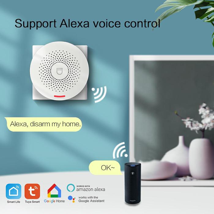 Gambar CN Tuya WIFI Home Alarm System Wireless House Burglar Security Alarm dari Ifoxsstore undefined Tokopedia