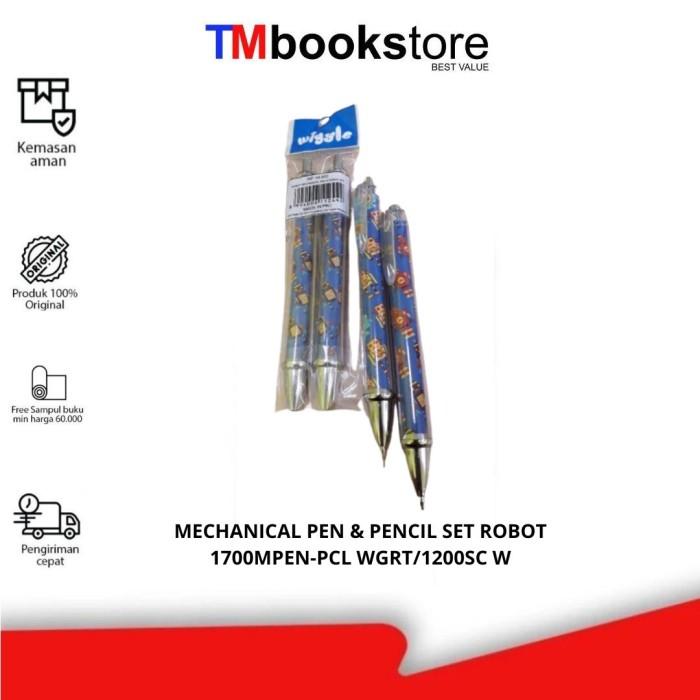 Gambar MECHANICAL PEN & PENCIL SET ROBOT 1700MPEN-PCL WGRT/1200SC W dari TMbookstore Best Value undefined Tokopedia