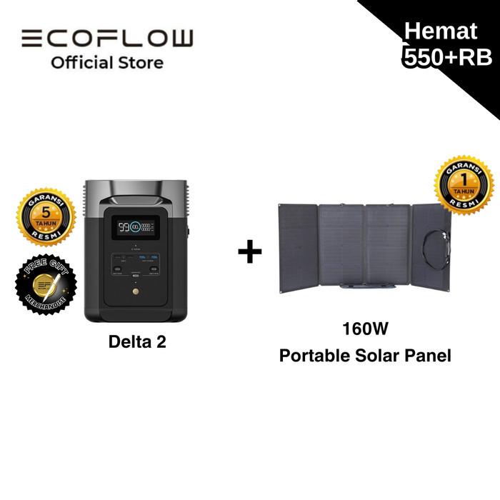 Gambar TERBARU/ EcoFlow DELTA 2 1024Wh 1800W Power Station Solar Generator - +SPP 160W dari AAN--Store undefined Tokopedia