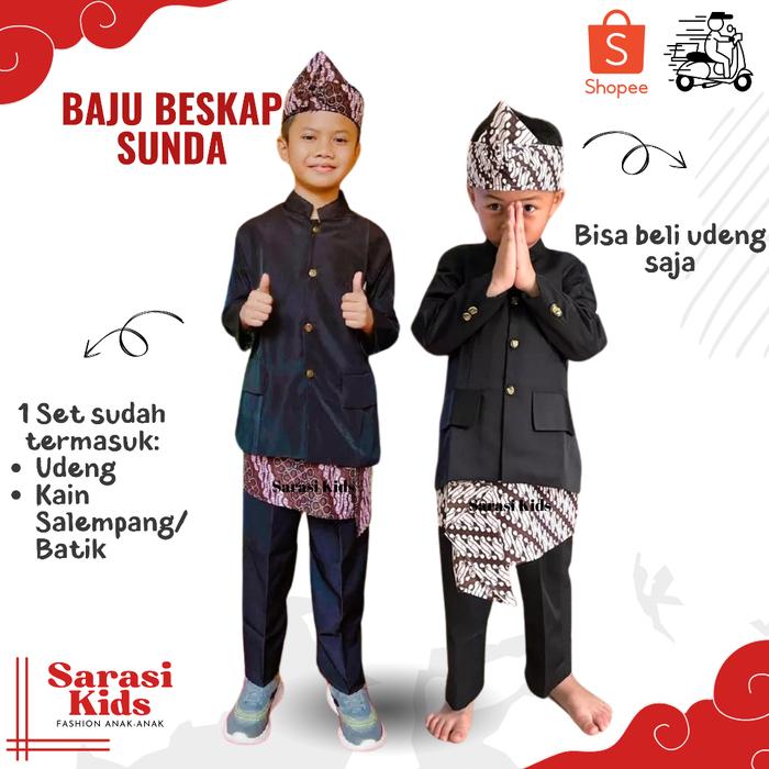 Jual Baju adat sunda anak laki laki baju adat jawa anak laki beskap