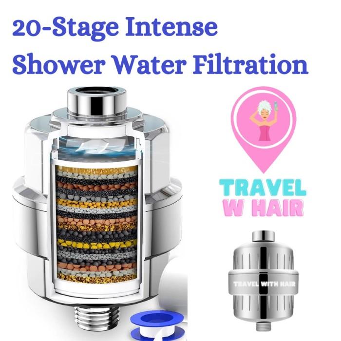 Gambar Code Shower Filter, Travel With Hol Filter, 20 Stage Water Filtration - Filter dari dunia00 undefined Tokopedia