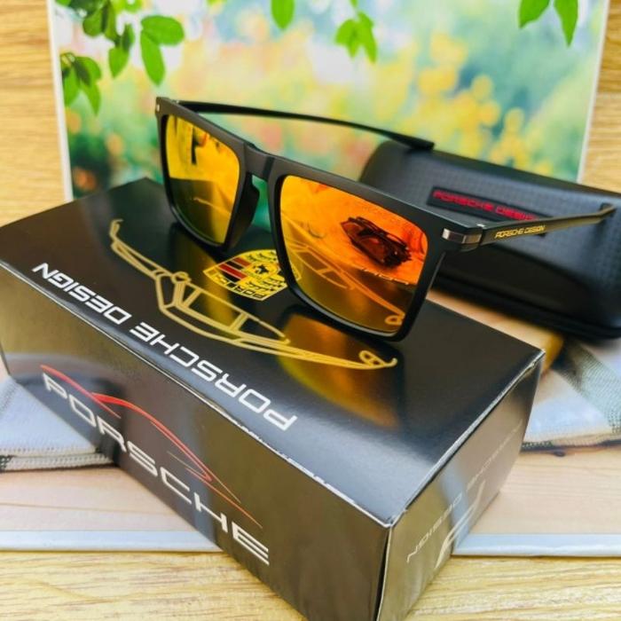 Gambar Kacamata Hitam pria premium Lensa Polarized sunglasses UV400 Porsche Design P1810 Fashion Pria Wanita import - Fire/orange, Kacamata Saja dari AtharOlshop undefined Tokopedia