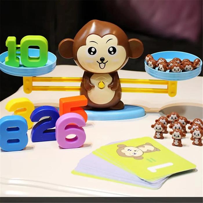 Gambar Monkey Balance Scale Montessori Math Game Toys Preschool Children dari isak sakdidi9 undefined Tokopedia