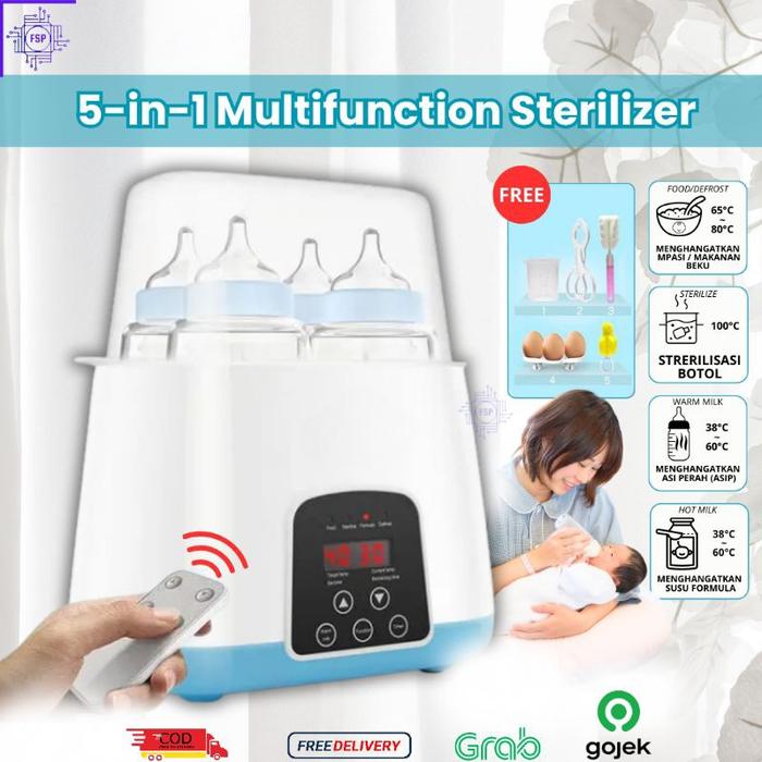 Gambar Best Seller! [New 2024] Baby Bottle Sterillizer Alat Steril Botol Bayi Penghangat Susu Mpasi dan Makanan Bayi Murah dari TrendyTechas undefined Tokopedia