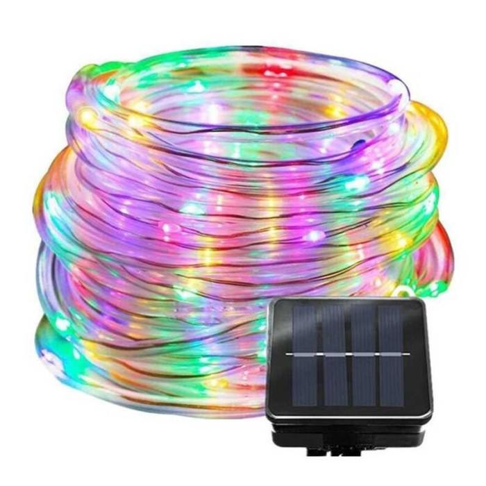 Gambar TOKO HRN Lampu Hias LED Solar Power cell Model Selang Waterproof tahan - RGB, 7 M / 50 LED dari TOKO HARUNA12 undefined Tokopedia