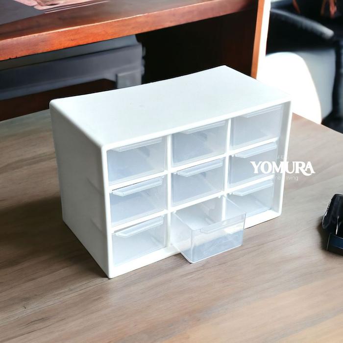 Gambar YOMURA Container Storage Organizer 9 Laci Serba Guna - PUTIH dari YOMURA undefined Tokopedia