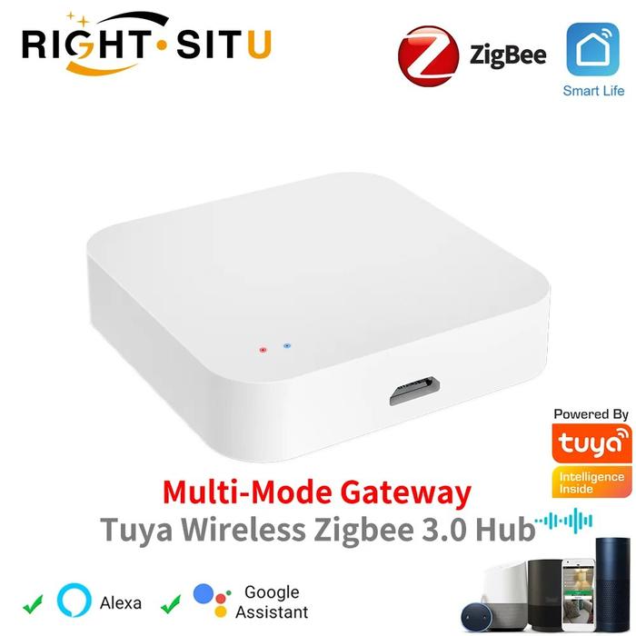 Gambar Tuya Zigbee Wireless Multi Mode Hub Gateway For Smart Home Automation for Zigbee Devices Via Smart Life dari dexter xstore undefined Tokopedia