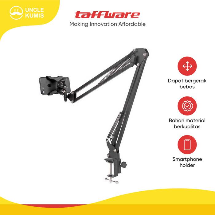 Gambar TaffSTUDIO Holder Smartphone Model Boom Arm Table Lazypod Stand Portable Vloging Youtube Live dari Uncle Kumis undefined Tokopedia
