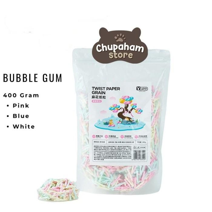 Gambar TERBARU/ YEE Twist Paper Bedding / Alas Kandang Kayu Bedding Hamster - Bubble Gum dari Samoosa Store undefined Tokopedia