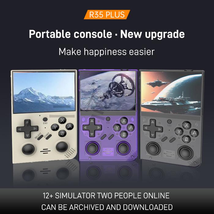 Gambar 2024 New R35 Plus Retro Handheld Game Console 3.5 Inch Video Game dari ITING STORE27 undefined Tokopedia
