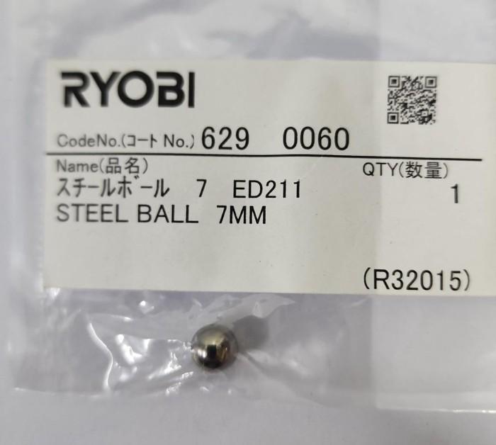 Gambar Spare Part Power Tool (ED-2630VR) 6290060 - Steel Ball 7Mm Kyocera Ryobi dari Universal Hardware Mall undefined Tokopedia