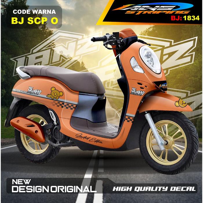 Gambar Sticker Decal Scoopy Full Body / Variasi Stiker Motor Scoopy Full Body / Stiker Decal Body Scoopy - BJ 1834 SCP O dari MRDN-Store undefined Tokopedia