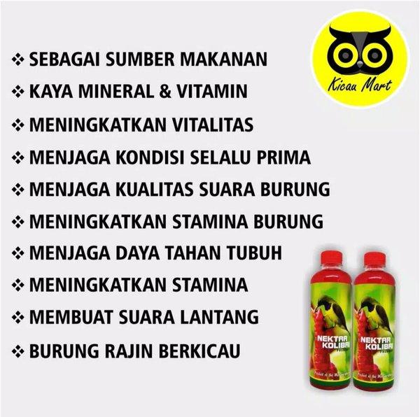 Gambar Terlaris Nectar Kolibri Merah Cair Nekstar Konin Nextar Sogon Nektar Wulung Muncang dari dadabtoko undefined Tokopedia