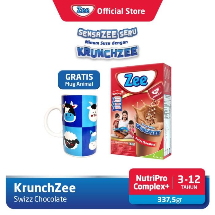 Gambar Zee KrunchZee Swizz Chocolate Milk 337.5gr Free Mug Animal dari RIRI_STOREEE undefined Tokopedia