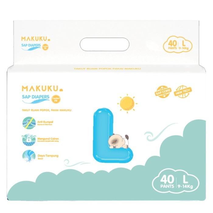 Gambar MAKUKU DIAPERS COMFORT FIT PANTS JUMBO PACK SAP POPOK CELANA BAYI BABY M42 L40 XL38 SOFT CLOUD DIAPER DRY EXTRA SERAP AIR GROSIR BANDUNG SEKALI PAKAI IBU BAYI ANAK PREMIUM S M L XL XXL NB NEWBORN 42 40 38 TAPE PEREKAT SLIM BIG - L40 JUMBO FIT dari 8 MART undefined Tokopedia