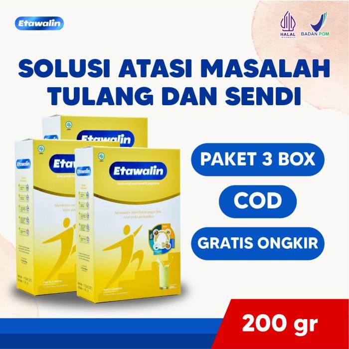 Gambar Etawalin Paket 3 Box Atasi Nyeri Tulang & Sendi Original 200gr dari Elodie Mart undefined Tokopedia