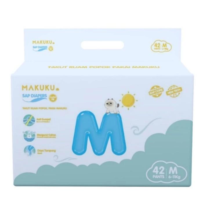 Gambar MAKUKU DIAPERS COMFORT FIT PANTS JUMBO PACK SAP POPOK CELANA BAYI BABY M42 L40 XL38 SOFT CLOUD DIAPER DRY EXTRA SERAP AIR GROSIR BANDUNG SEKALI PAKAI IBU BAYI ANAK PREMIUM S M L XL XXL NB NEWBORN 42 40 38 TAPE PEREKAT SLIM BIG - M42 JUMBO FIT dari 8 MART undefined Tokopedia