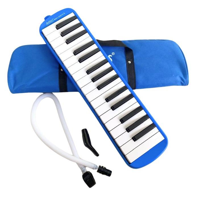 Gambar Pianika Kain / Alat Musik Anak Sekolah SD / Pianika Anak Sekolah Bonus Tas - TASKAIN-BIRU dari Kansacollection_NEW undefined Tokopedia