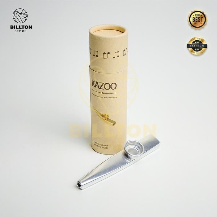 Gambar KAZOO ALAT MUSIK TIUP HARMONIKA DIAFRAGMA METAL FLUTE ANAK DAN DEWASA - Dengan Tutup dari C Supermarket undefined Tokopedia