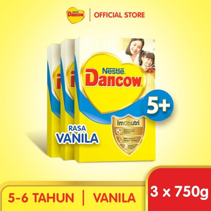 Gambar Nestle DANCOW 5+ Vanila Susu Anak 5-12 Tahun Box 750g x 3pcs dari boybuy store undefined Tokopedia