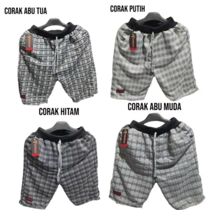Gambar Celana Pendek Pria Rib Kotak Distro Surfing Gym Santai dari sshop ara undefined Tokopedia