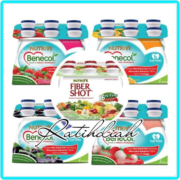 Gambar FRS NUTRIVE BENECOL PACK 6X100 ML / NUTRIVE FIBERSHOT MENURUNKAN KOLESTEROL dari Pratanti undefined Tokopedia