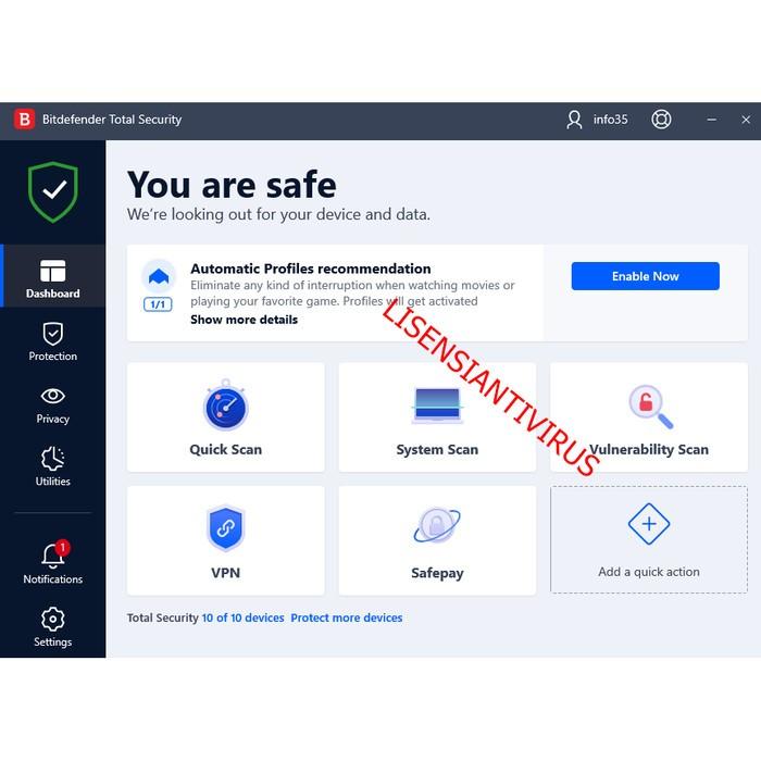 Gambar Bitdefender Antivirus Plus 2021 - 1 Device 1 Year Lisensiantivirus dari YYSTORED undefined Tokopedia