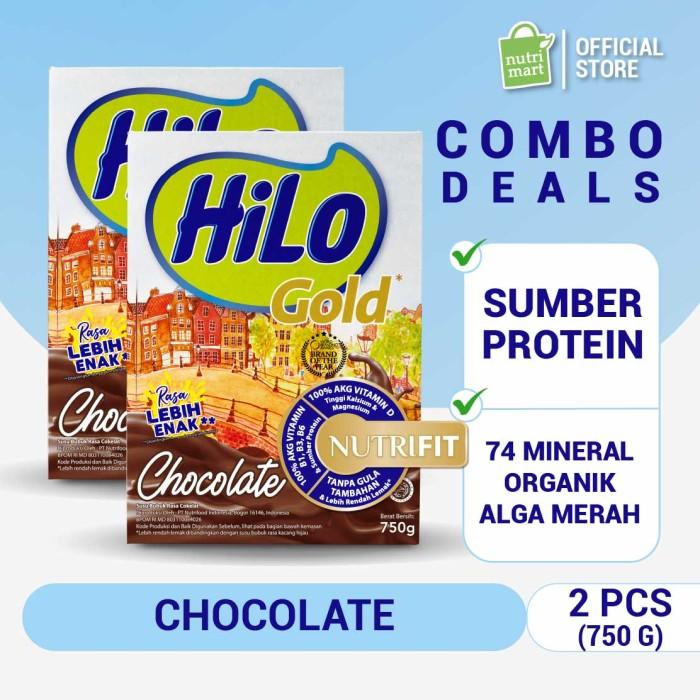Gambar Twin Pack: HiLo Gold Chocolate 750gr - Susu Tinggi Kalsium dari anggunMarkett undefined Tokopedia