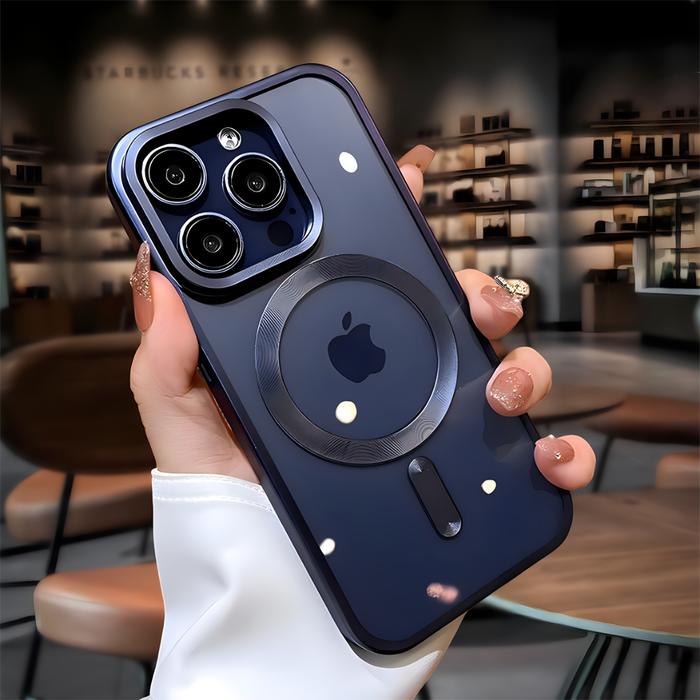 Gambar Luxury Frosted Plating Magnetic Phone Case for15 Pro Max 11 12 13 14 - blue titanium, iphone 13 dari Putri Tikungan undefined Tokopedia