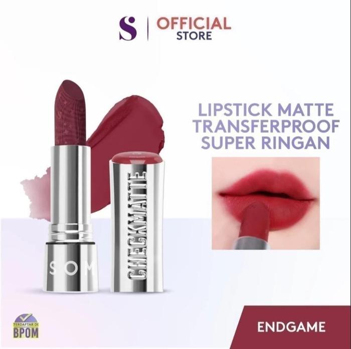 Gambar SOMETHINC Checkmatte Transferproof Lipstick 3.8gr BPOM - 19 Endgame dari Verona Beauty undefined Tokopedia