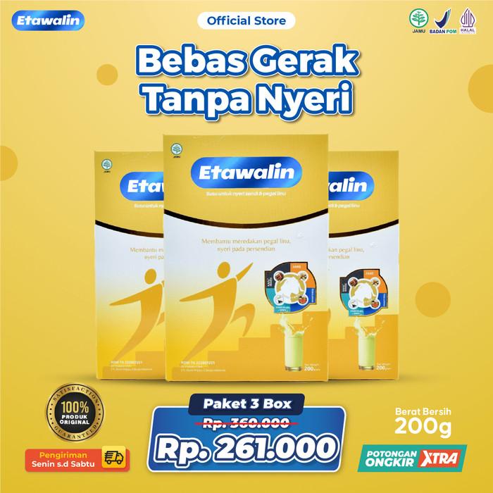 Gambar ETAWALIN Susu Terapi Bebas Gerak Tanpa Nyeri Paket 3 Box dari PT Bergas Waras Slamet undefined Tokopedia