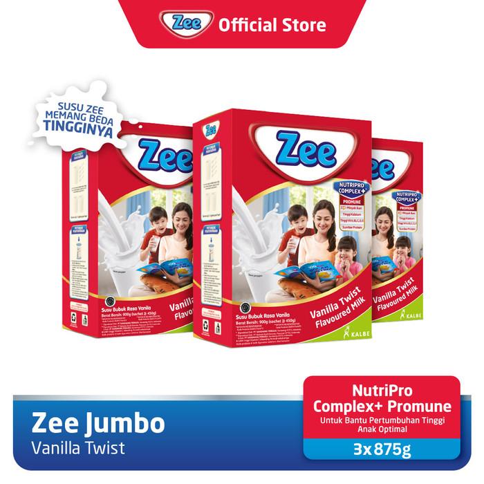 Gambar Zee Reguler Jumbo Vanilla Twist Milk 2x450 gr (3 Pack) dari ptzarrafood undefined Tokopedia